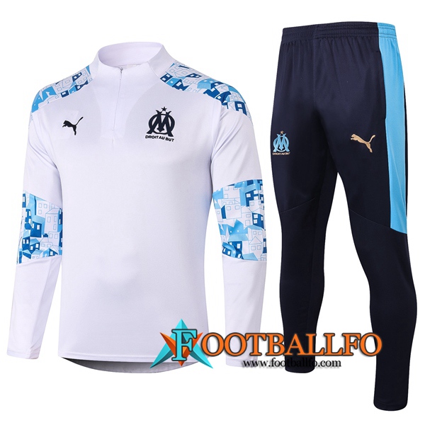 Chandal Futbol + Pantalones Marsella OM Blanco 2020/2021
