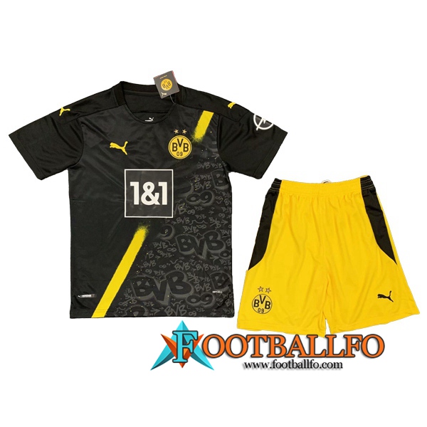 Camisetas Futbol Dortmund BVB Ninos Segunda 2020/2021