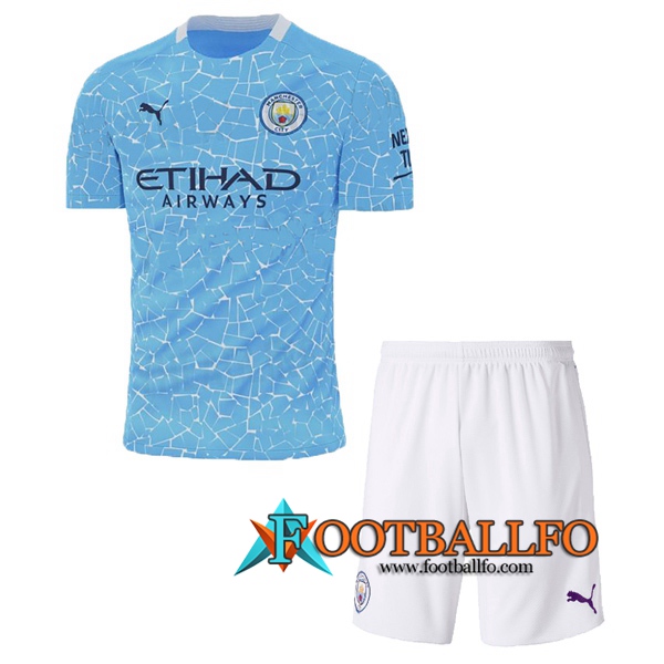 Camisetas Futbol Manchester City Ninos Primera 2020/2021