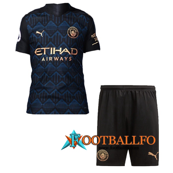 Camisetas Futbol Manchester City Ninos Segunda 2020/2021