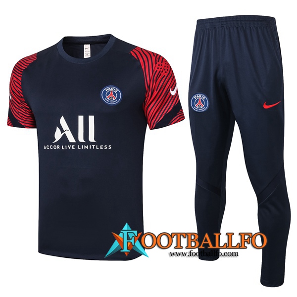 Camisetas de entrenamiento Paris PSG + Pantalones Azul Royal 2020/2021