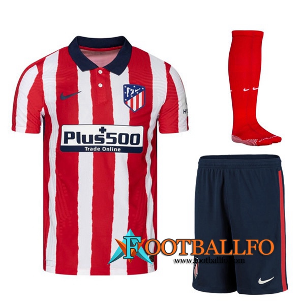 Traje Camisetas Futbol Atletico Madrid Primera (Cortos+Calcetines) 2020/21