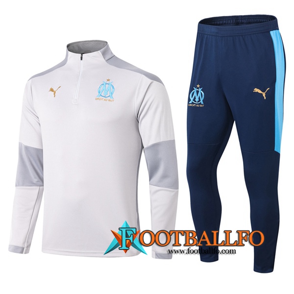 Chandal Futbol + Pantalones Marsella OM Gris 2020/2021