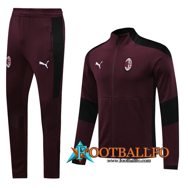 Chandal Futbol - Chaqueta + Pantalones Milan AC Roja 2020/2021