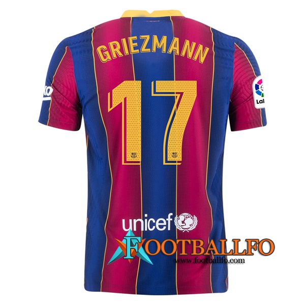 Camisetas Futbol FC Barcelona (GRIEZMANN 17) Primera 2020/2021