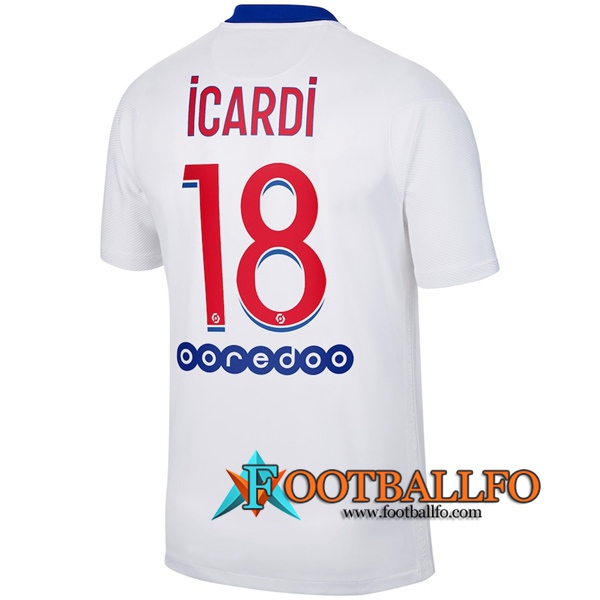 Camisetas Futbol PSG (Icardi 18) Segunda 2020/2021