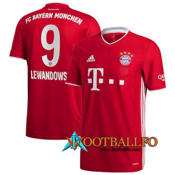 Camisetas Futbol Bayern Munich (Lewandowski 9) Primera 2020/2021
