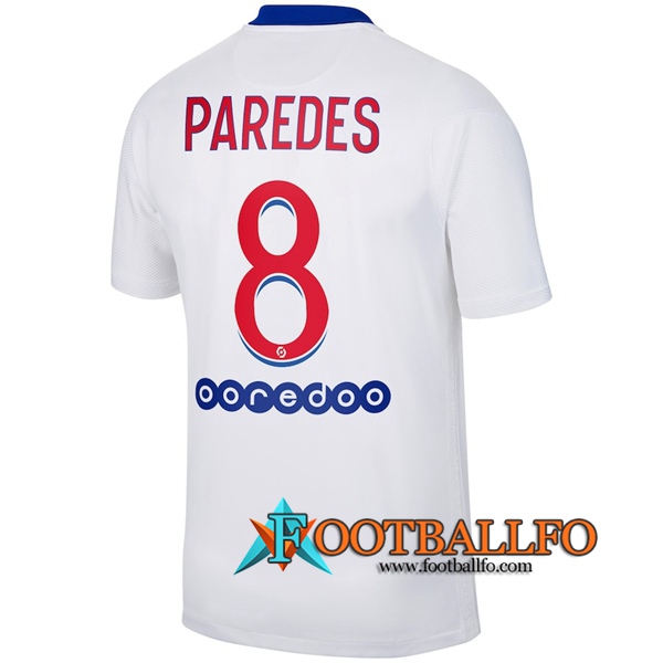 Camisetas Futbol PSG (Paredes 8) Segunda 2020/2021