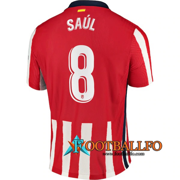 Camisetas Futbol Atletico Madrid (Saul 8) Primera 2020/2021