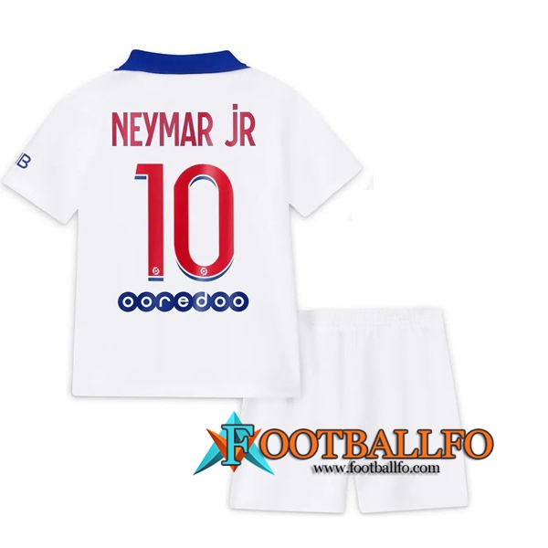 Camisetas Futbol PSG (Neymar Jr 10) Ninos Segunda 2020/2021