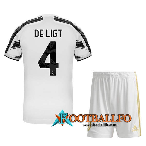 Camisetas Futbol Juventus (DE LIGT 4) Ninos Primera 2020/2021