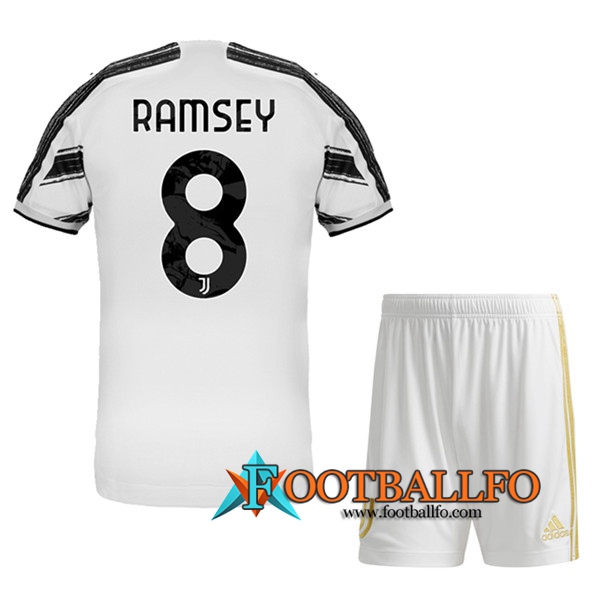 Camisetas Futbol Juventus (RAMSEY 8) Ninos Primera 2020/2021