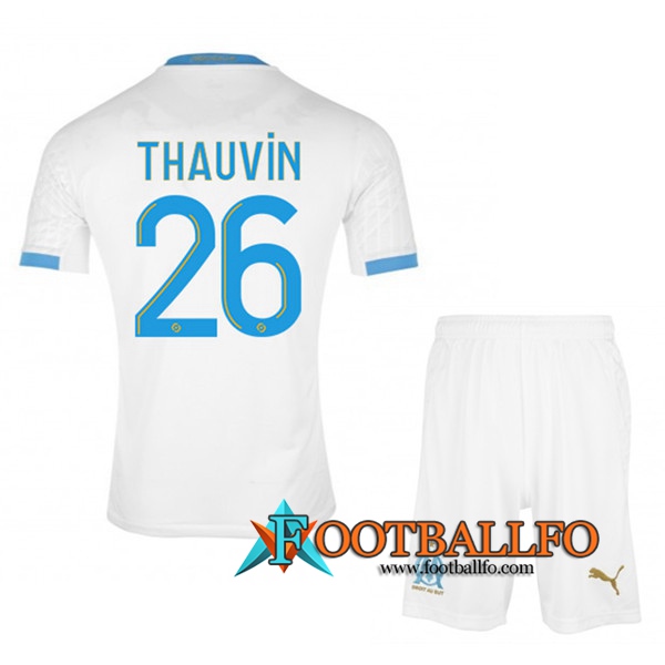 Camisetas Futbol Marsella OM (Thauvin 26) Ninos Primera 2020/2021