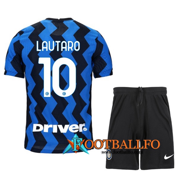 Camisetas Futbol Inter Milan (LAUTARO 10) Ninos Primera 2020/2021