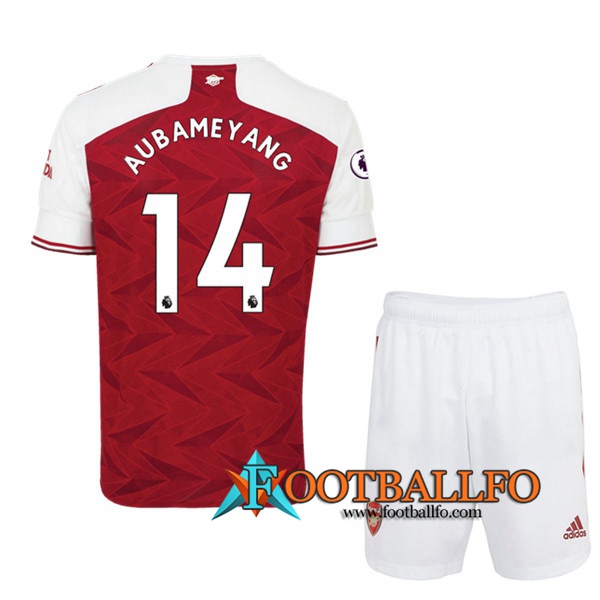 Camisetas Futbol Arsenal (Aubameyang 14) Ninos Primera 2020/2021