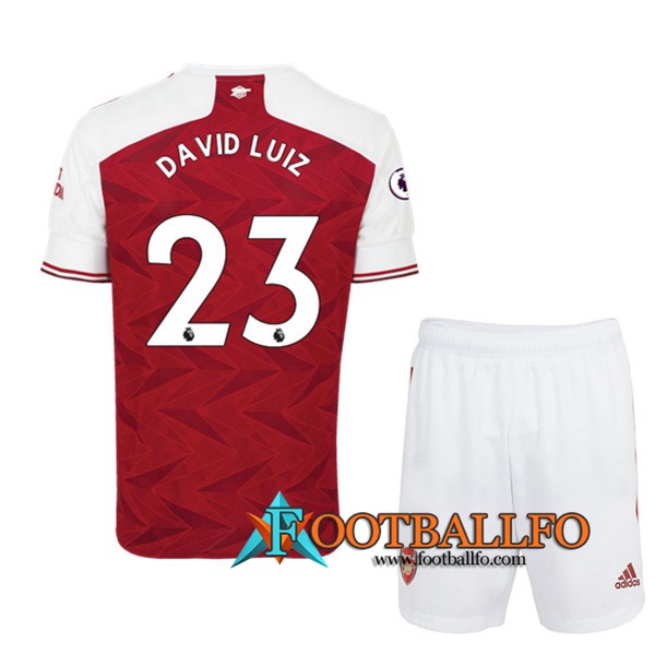 Camisetas Futbol Arsenal (David Luiz 23) Ninos Primera 2020/2021