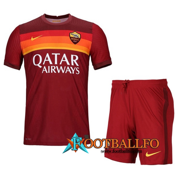 Traje Camisetas Futbol AS Roma Primera + Cortos 2020/2021