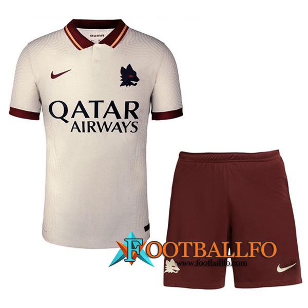 Traje Camisetas Futbol AS Roma Segunda + Cortos 2020/2021