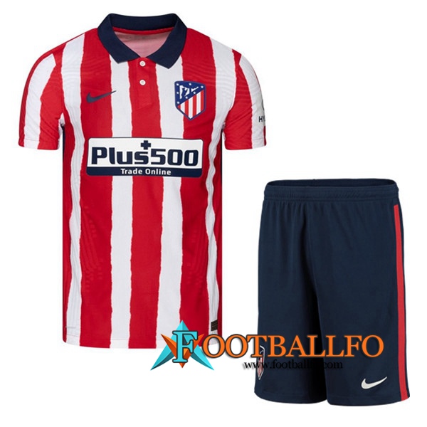 Traje Camisetas Futbol Atletico Madrid Primera + Cortos 2020/2021