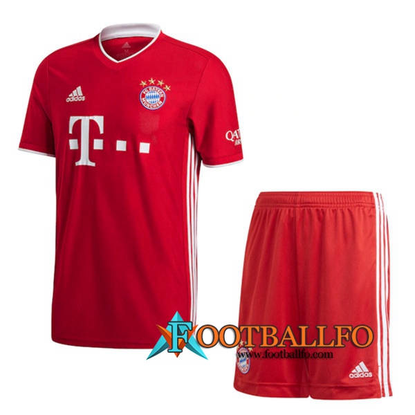 Traje Camisetas Futbol Bayern Munich Primera + Cortos 2020/2021