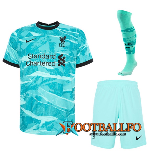 Traje Camisetas Futbol FC Liverpool Segunda (Cortos+Calcetines) 2020/2021