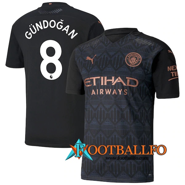 Camisetas Futbol Manchester City (Gundogan 8) Segunda 2020/2021