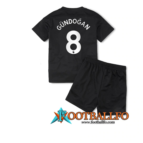 Camisetas Futbol Manchester City (Gundogan 8) Ninos Segunda 2020/2021