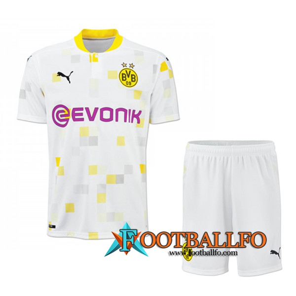 Nuevo Camisetas Futbol Dortmund BVB Ninos Tercera 2020/2021