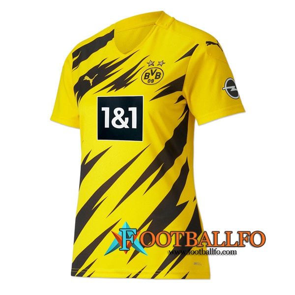 Nuevo Camisetas Futbol Dortmund BVB Mujer Primera 2020/2021