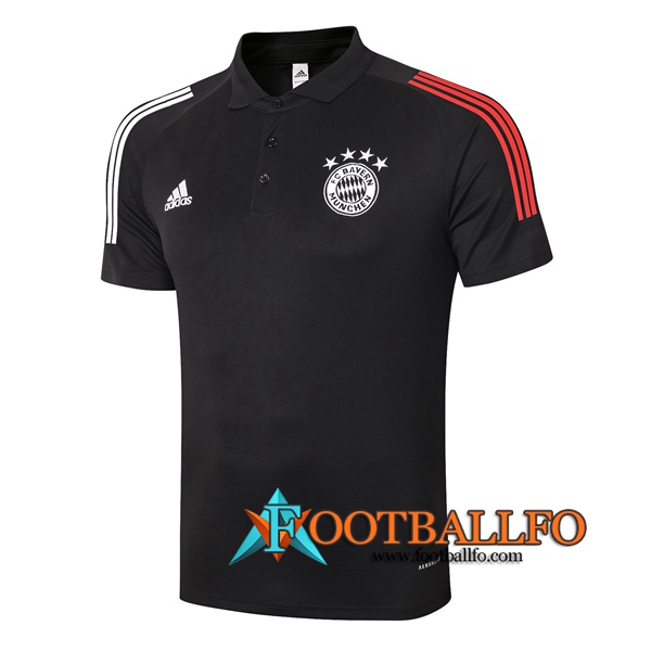 Polo Futbol Bayern Munich Negro 2020/2021