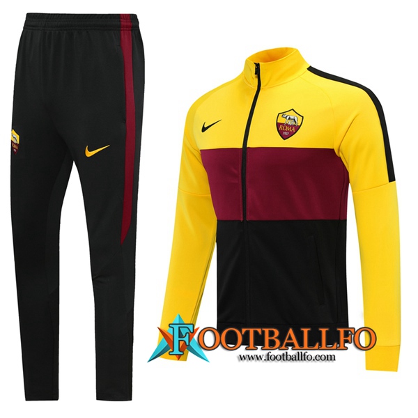 Chandal Futbol - Chaqueta + Pantalones AS Roma Amarillo 2020/2021