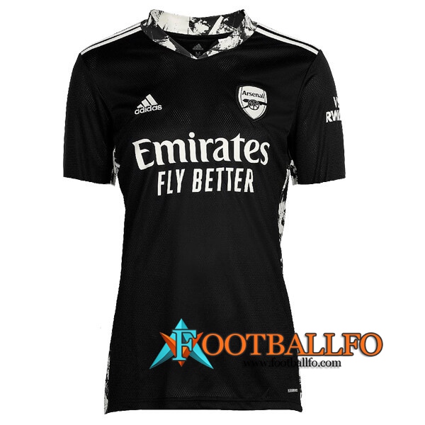 Camisetas Futbol Arsenal Portero Negro 2020/2021