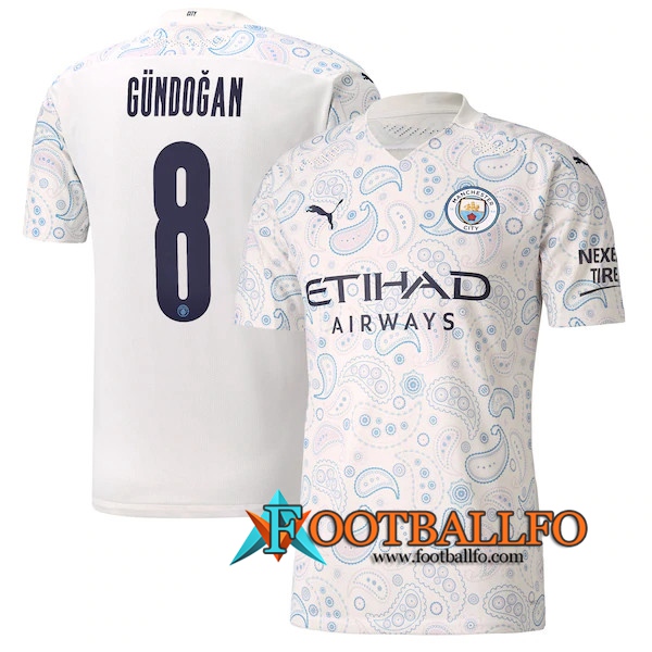 Camisetas Futbol Manchester City (Gundogan 8) Tercera 2020/2021
