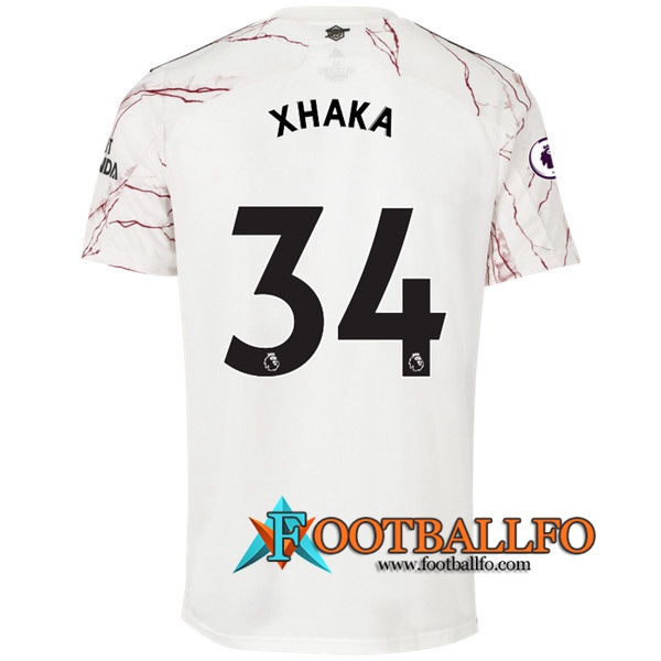 Camisetas Futbol Arsenal (Granit Xhaka 34) Segunda 2020/2021