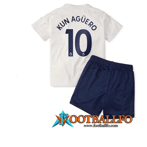 Camisetas Futbol Manchester City (Agüero 10) Ninos Tercera 2020/2021
