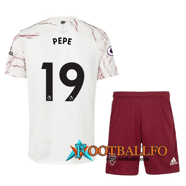 Camisetas Futbol Arsenal (Pepe 19) Ninos Segunda 2020/2021