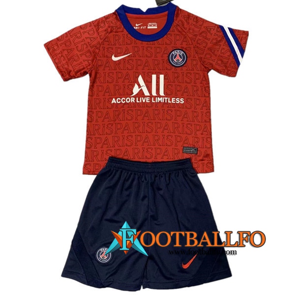 Camisetas Futbol PSG Ninos Training Roja 2020/2021