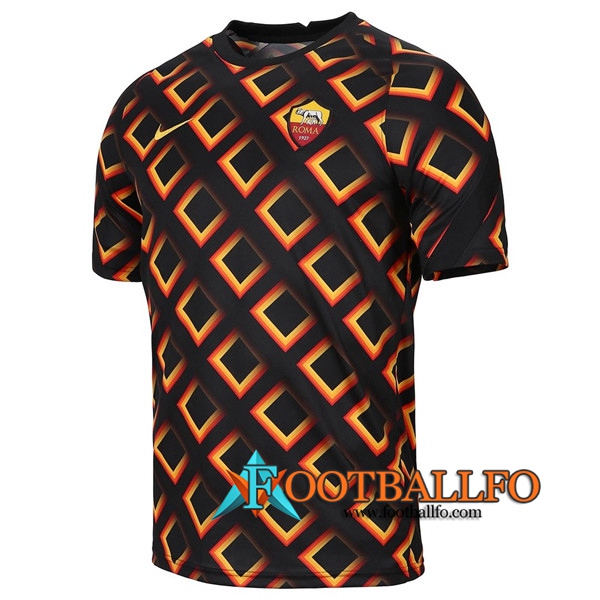 Camiseta Entrenamiento AS Roma Negro 2020/2021