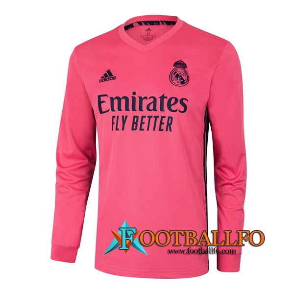 Camisetas Futbol Real Madrid Segunda Manga larga 2020/2021