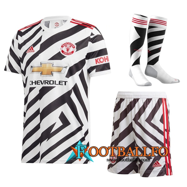 Traje Camisetas Futbol Manchester United Tercera (Cortos+Calcetines) 2020/2021