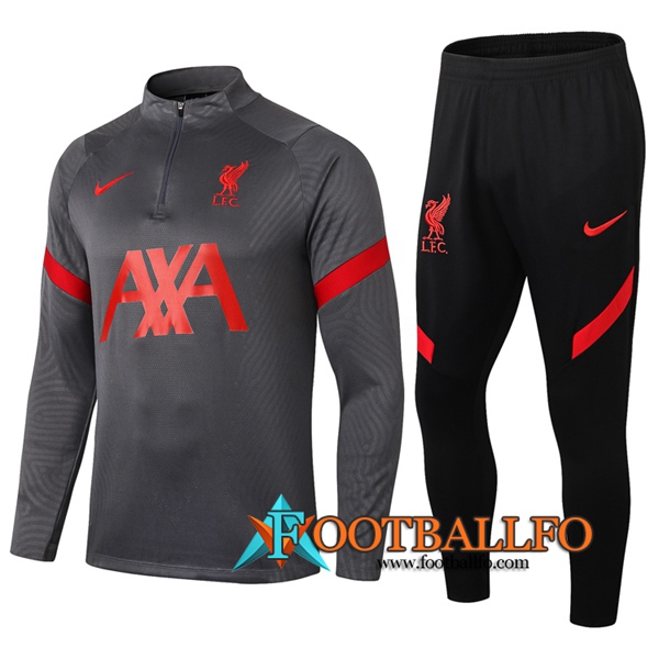 Chandal Futbol + Pantalones FC Liverpool Gris 2020/2021