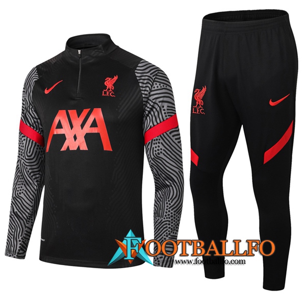 Chandal Futbol + Pantalones FC Liverpool Negro 2020/2021