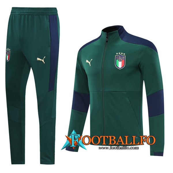 Chandal Futbol - Chaqueta + Pantalones Italia Verde 2020/2021