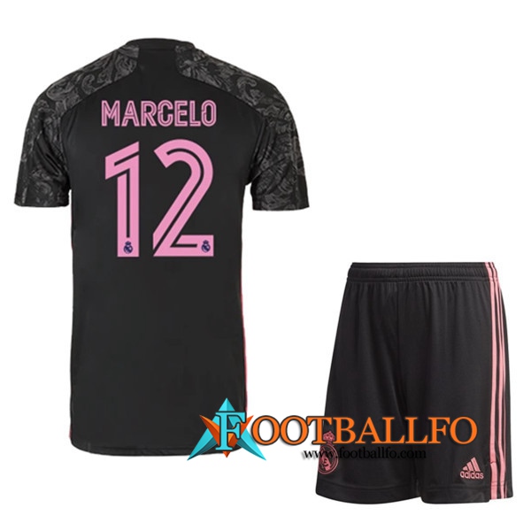 Camisetas Futbol Real Madrid (MARCELO 12) Ninos Tercera 2020/2021