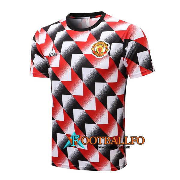 Camiseta Entrenamiento Manchester United Rojo/Negro 2022/2023
