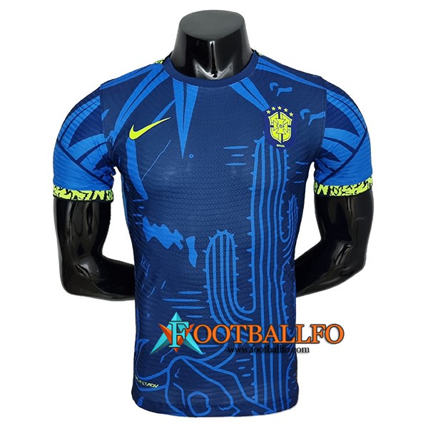 Camiseta Futbol Brasil Player Version Classic Blue 2022/2023