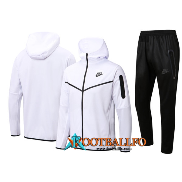 Chaqueta Con Capucha Chandal Nike Blanco 2022/2023