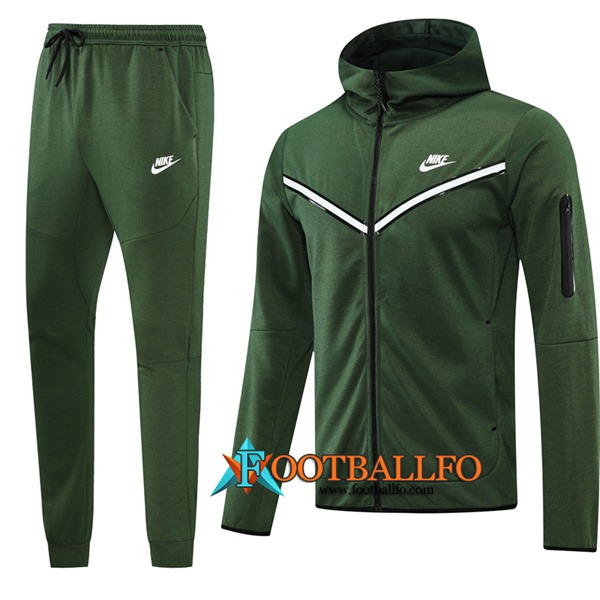 Chaqueta Con Capucha Chandal Nike Verde 2022/2023