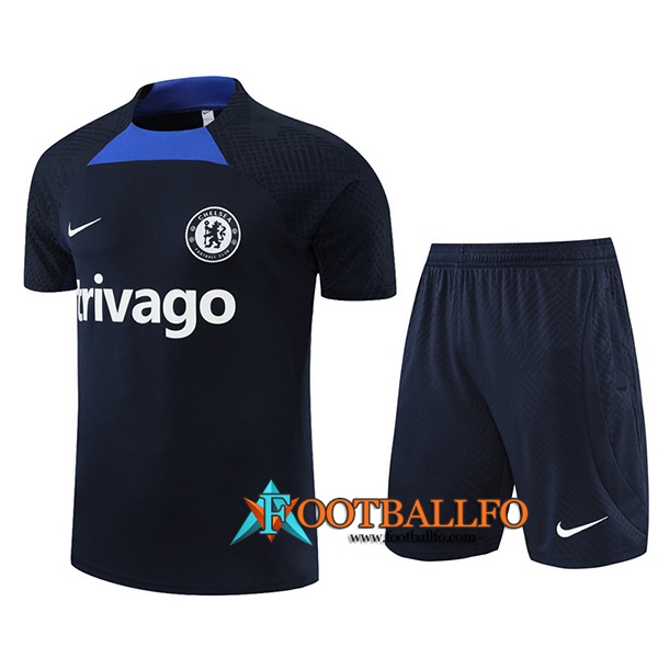 Camiseta Entrenamiento sin mangas + Cortos FC Chelsea Azul marino 2022/2023
