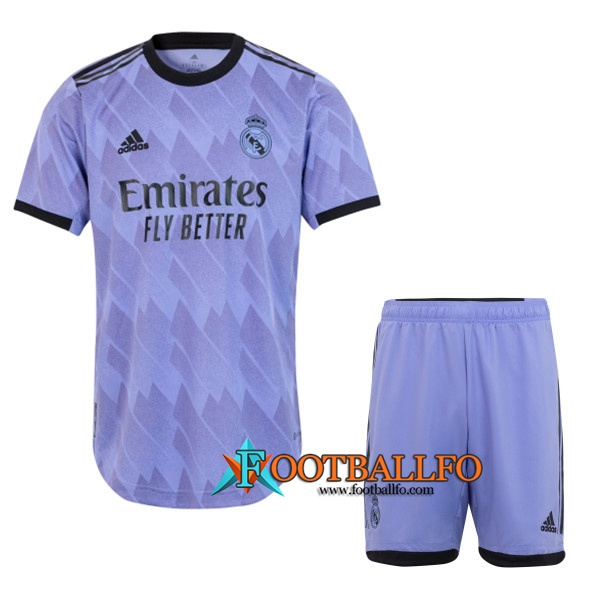 Camisetas De Futbol Real Madrid Segunda + Shorts 2022/2023